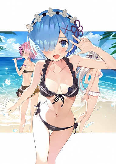 C92新刊表紙　レムちゃん落書き本-草丛看图