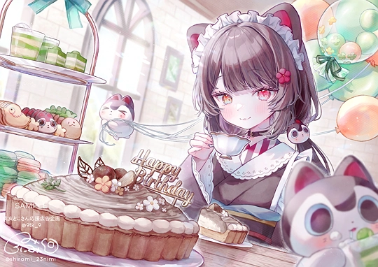 戌亥とこさんお誕生日応援広告-草丛看图