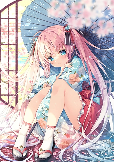 桜咲み-草丛看图