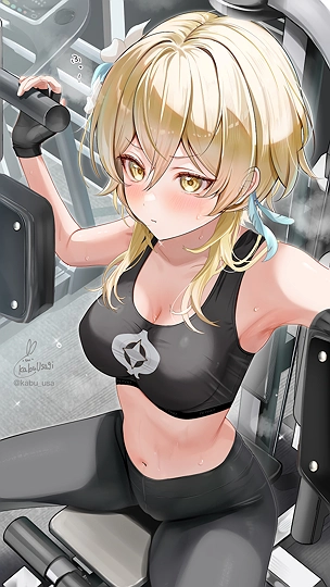 大胸筋を鍛えたいフィットネス蛍ちゃん💪✨-草丛看图