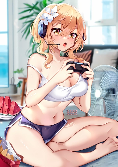 Gamer Girl Lumine-草丛看图