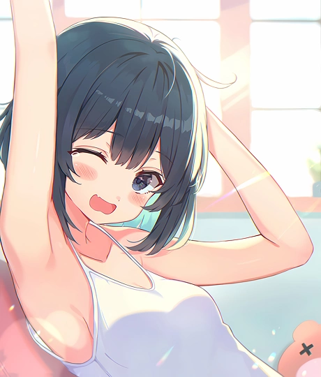 やっぱり、朝早く起きるのは大変だね..-草丛看图