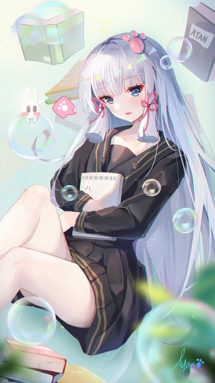 【绘画~Ayan】PuPu~画个散发绫华~-草丛看图