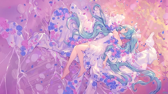 Miku --草丛看图
