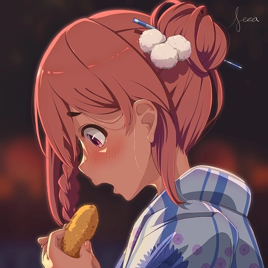 桜沢墨 >/////-草丛看图