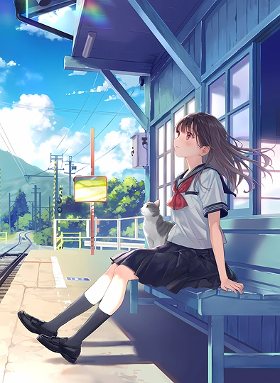 電車が来るまで-草丛看图