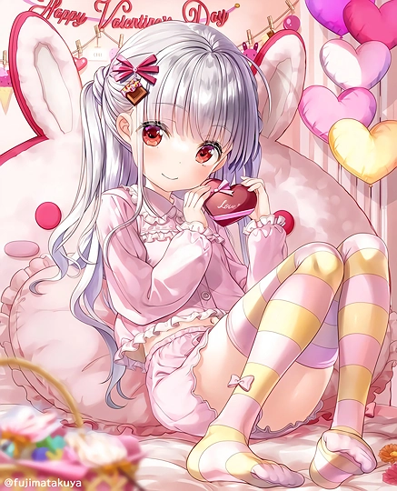 いせパパ応援イラスト　ハッピー♡バレンタイン-草丛看图