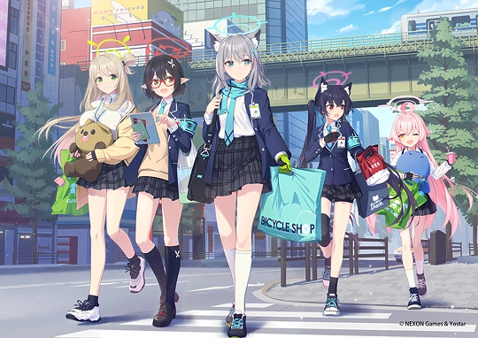 『ブルーアーカイブ』描き下ろしグッズイラスト-草丛看图