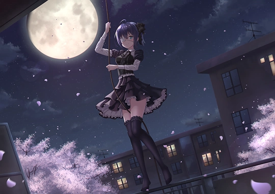 Takanashi Rikka Commission-草丛看图