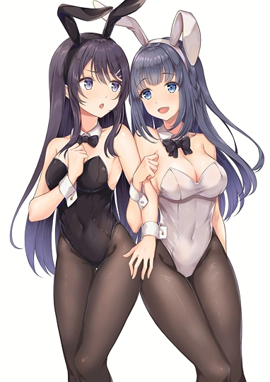 青ブタ　バニーガール2人-草丛看图