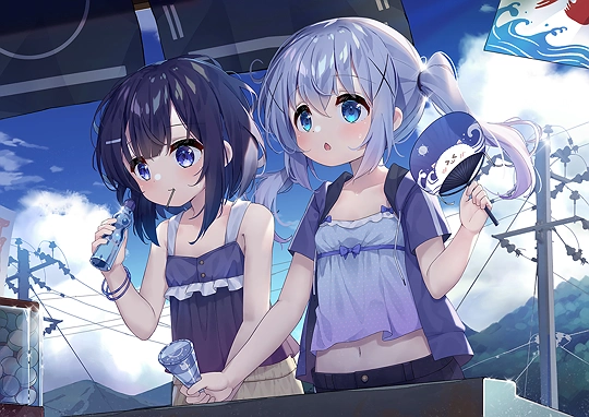 夏のアイスクリーム屋-草丛看图