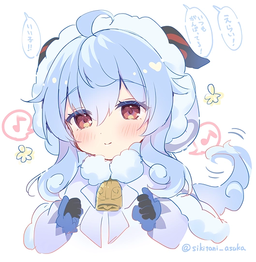 ふわもこ甘雨ちゃん-草丛看图