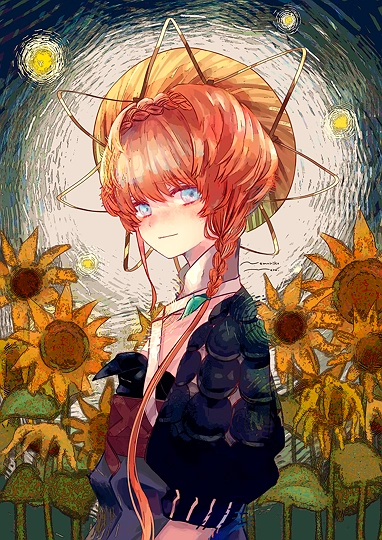ゴッホちゃん🌻-草丛看图