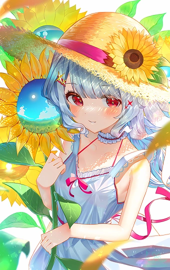 夏を映す花🌻-草丛看图