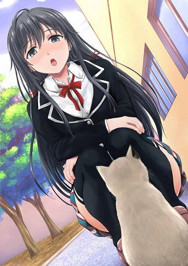 猫にだけ見せる表情-草丛看图