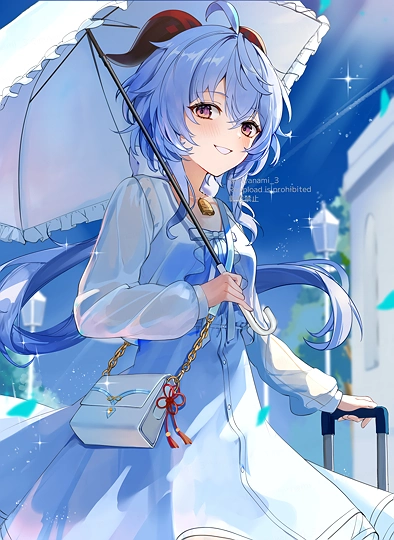 たびごころの赴くままに 甘雨ちゃん-草丛看图